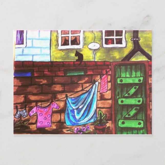 Lancashire Backyard Postcard (Front)