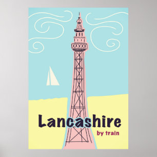 Lancashire By train Poster