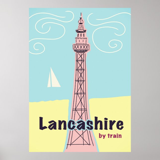 Lancashire By train Poster (Front)