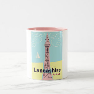 Lancashire By train Two-Tone Coffee Mug