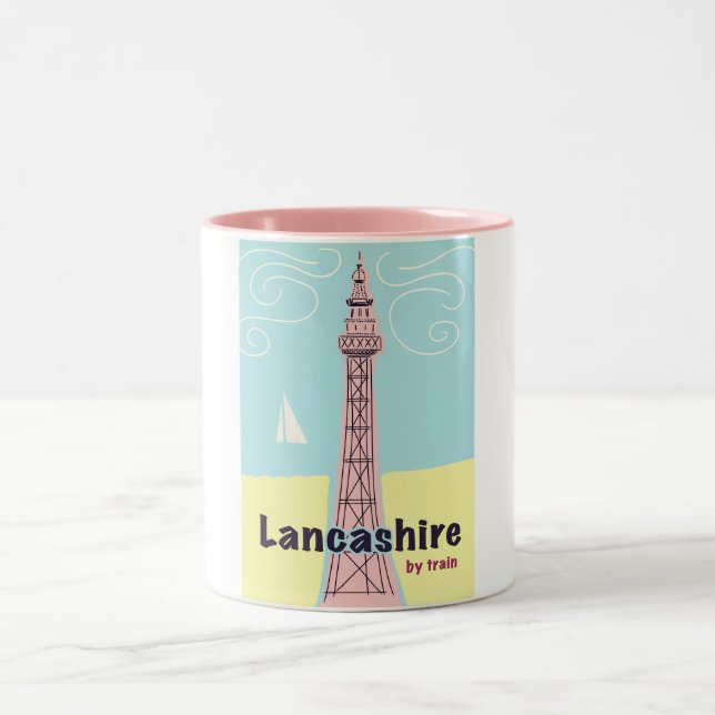 Lancashire By train Two-Tone Coffee Mug (Center)