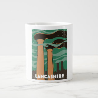 Lancashire Chimney vintage travel. Large Coffee Mug