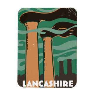 Lancashire Chimney vintage travel. Magnet