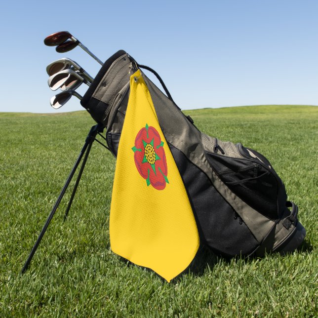 Lancashire county flag golf towel (Green)