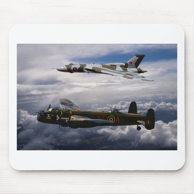 Lancaster and Vulcan XH558 Mouse Mat (Front)