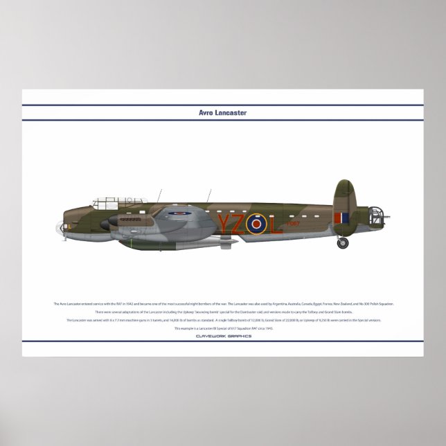 Lancaster BI Special 617 Squadron Poster (Front)