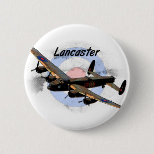 Lancaster Bomber 6 Cm Round Badge