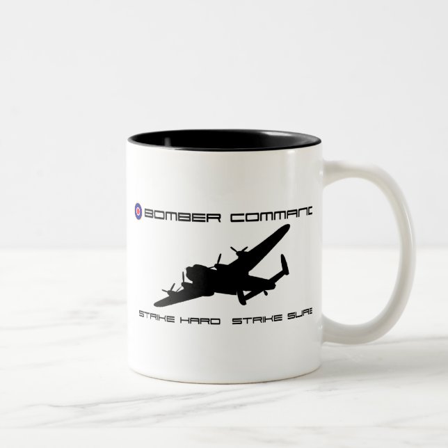 Lancaster Bomber - Bomber Command Two-Tone Coffee Mug (Right)