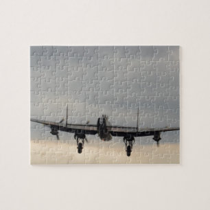 Lancaster Bomber From Behind Jigsaw Puzzle