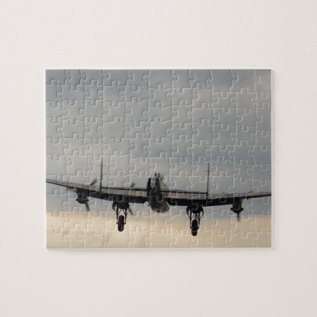 Lancaster Bomber From Behind Jigsaw Puzzle (Horizontal)