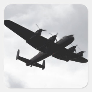 Lancaster Bomber Landing Square Sticker