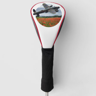 Lancaster Bomber Over A Poppy Field Golf Head Cover