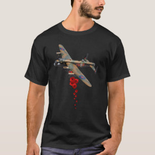 Lancaster Bomber Poppy Drop T-Shirt