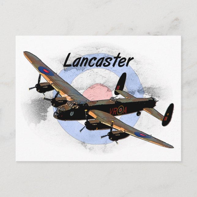 Lancaster Bomber Postcard (Front)