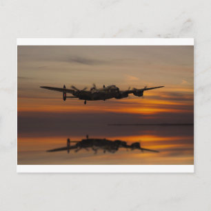 lancaster Bomber the home stretch Postcard