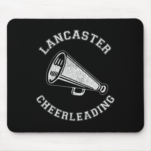 Lancaster Cheer Distressed Retro 90's Cheerleader  Mouse Mat (Front)