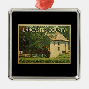 Lancaster County Pennsylvania Metal Tree Decoration