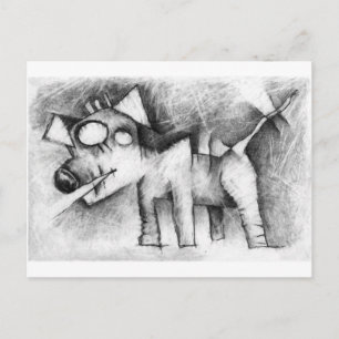 lancaster dog postcard