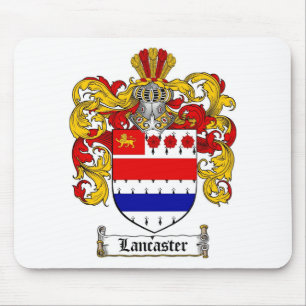 LANCASTER FAMILY CREST -  LANCASTER COAT OF ARMS MOUSE MAT