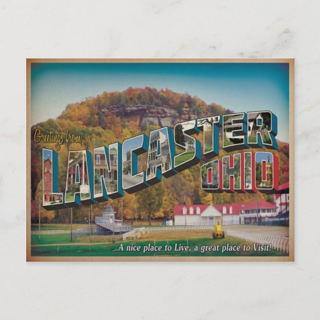 Lancaster Ohio #1 Postcard (Front)