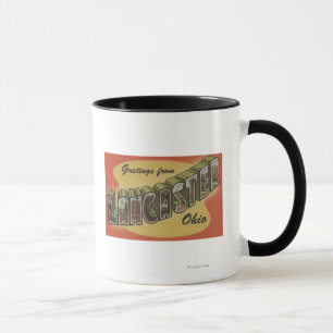 Lancaster, Ohio - Large Letter Scenes Mug