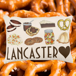 Lancaster, PA Pennsylvania Dutch Amish Foods Decorative Cushion