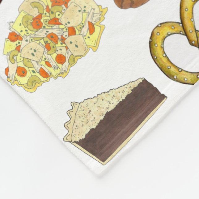 Lancaster, PA Pennsylvania Dutch Amish Foods Fleece Blanket (Corner)