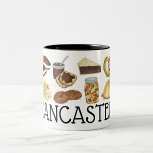 Lancaster, PA Pennsylvania Dutch Amish Foods Two-Tone Coffee Mug