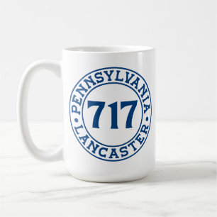 Lancaster Pennsylvania 717 Area Code Coffee Mug