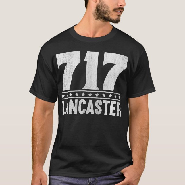 Lancaster Pennsylvania 717 Area Code T-Shirt (Front)
