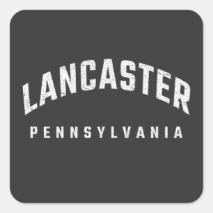 Lancaster Pennsylvania PA Square Sticker