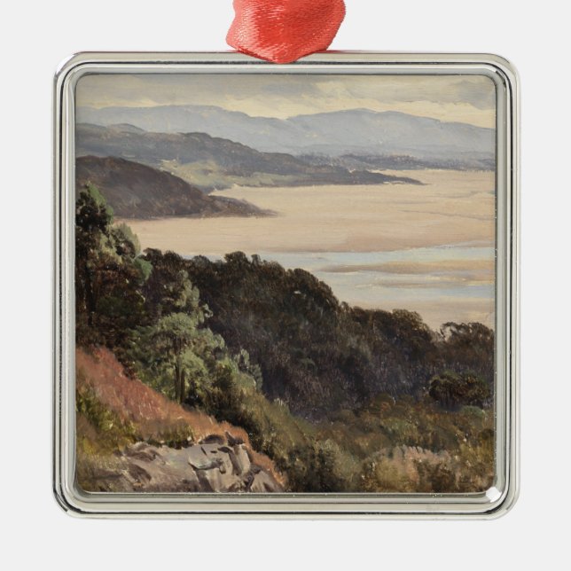 Lancaster Sands Metal Tree Decoration (Front)