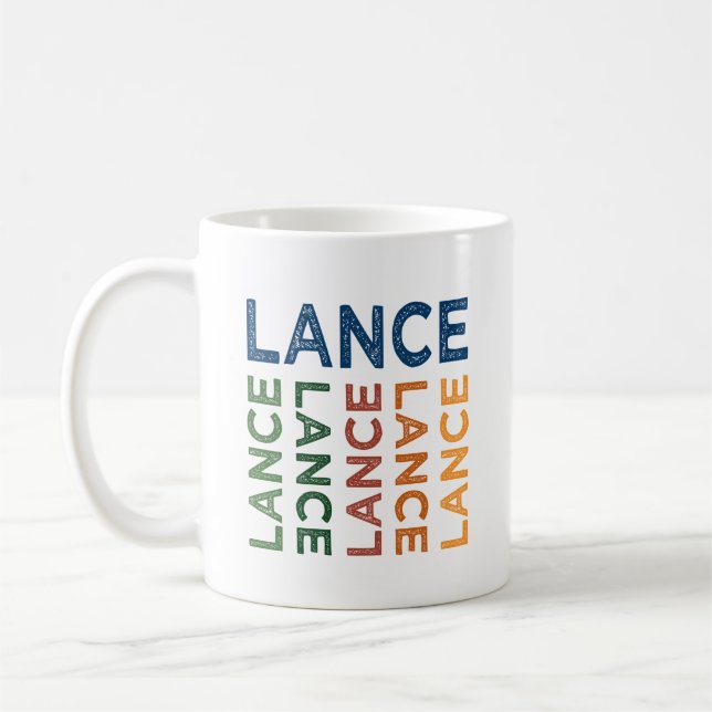 Lance Cute Colourful Coffee Mug (Left)