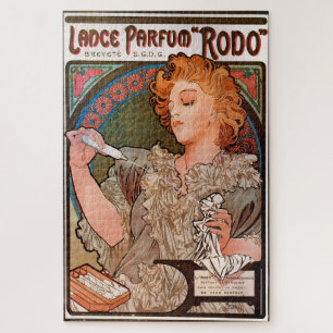 Lance parfum Rodo by Alphonse Mucha Jigsaw Puzzle