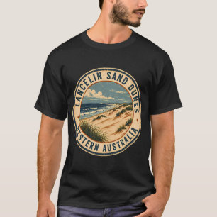 Lancelin Sand Dunes Vintage Travel Badge Western A T-Shirt