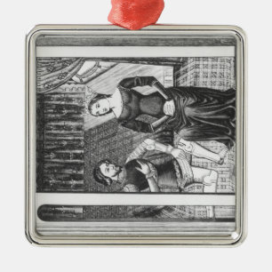Lancelot and Guinivere Metal Tree Decoration