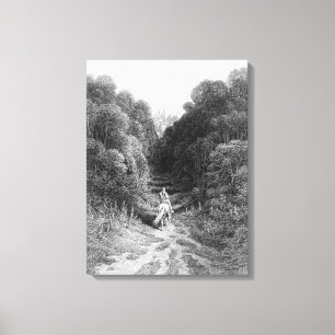 Lancelot approaches the Castle at Astolat Canvas Print