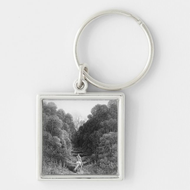 Lancelot approaches the Castle at Astolat Key Ring (Front)