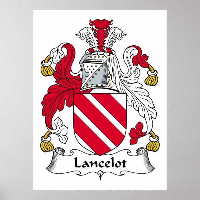 Lancelot Family Crest Poster (Front)
