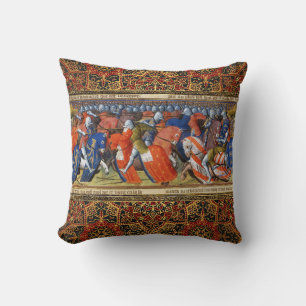 Lancelot of the Lake in the Tournament of Camelot Cushion