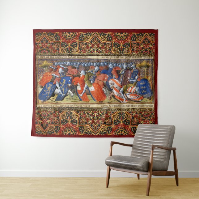 Lancelot of the Lake in the Tournament of Camelot  Tapestry (In Situ (Horizontal))