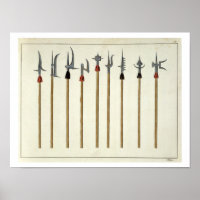 Lances, spears, halberds and partisanes, plate fro