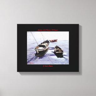 Lanchas in La Dársena (A Coruña) Canvas Print