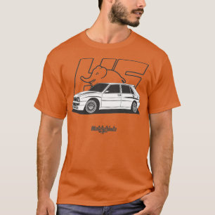 Lancia Delta HF Integrale Evo 2 black amp white T-Shirt