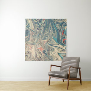 Land And Rivers Painting Best colourful abstract Tapestry