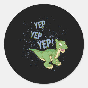 Land Before Time Ducky Yep Yep Yep Sprinkle Classic Round Sticker