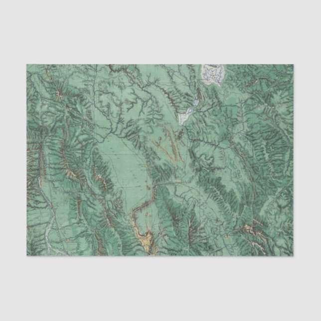 Land Classification Map of Idaho Tissue Paper (Front)