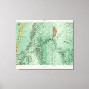 Land Classification Map of New Mexico 2 Canvas Print