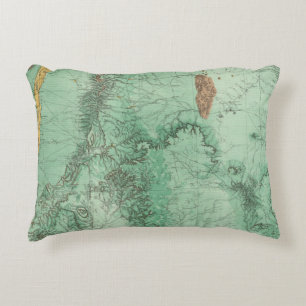 Land Classification Map of New Mexico 2 Decorative Cushion