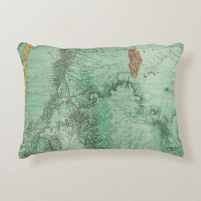 Land Classification Map of New Mexico 2 Decorative Cushion (Front)